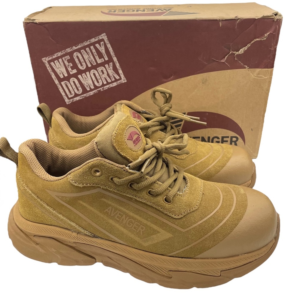 AVENGERS men’s k4 low composite toe suede tan work & safety shoes Size 7 med